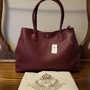 Ralph Lauren Millbrook Market Leather Tote